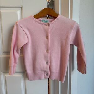 Soft Pink Kids Sweater Cardigan